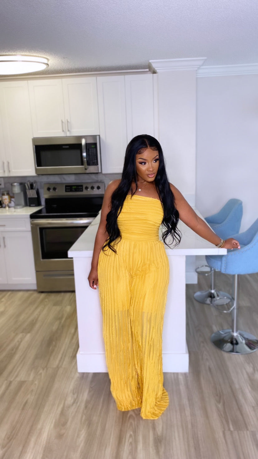 Breanne Jumpsuit (Mustard)