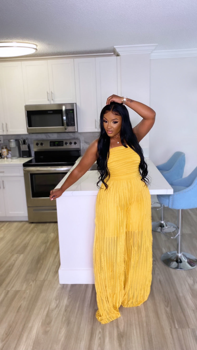 Breanne Jumpsuit (Mustard)