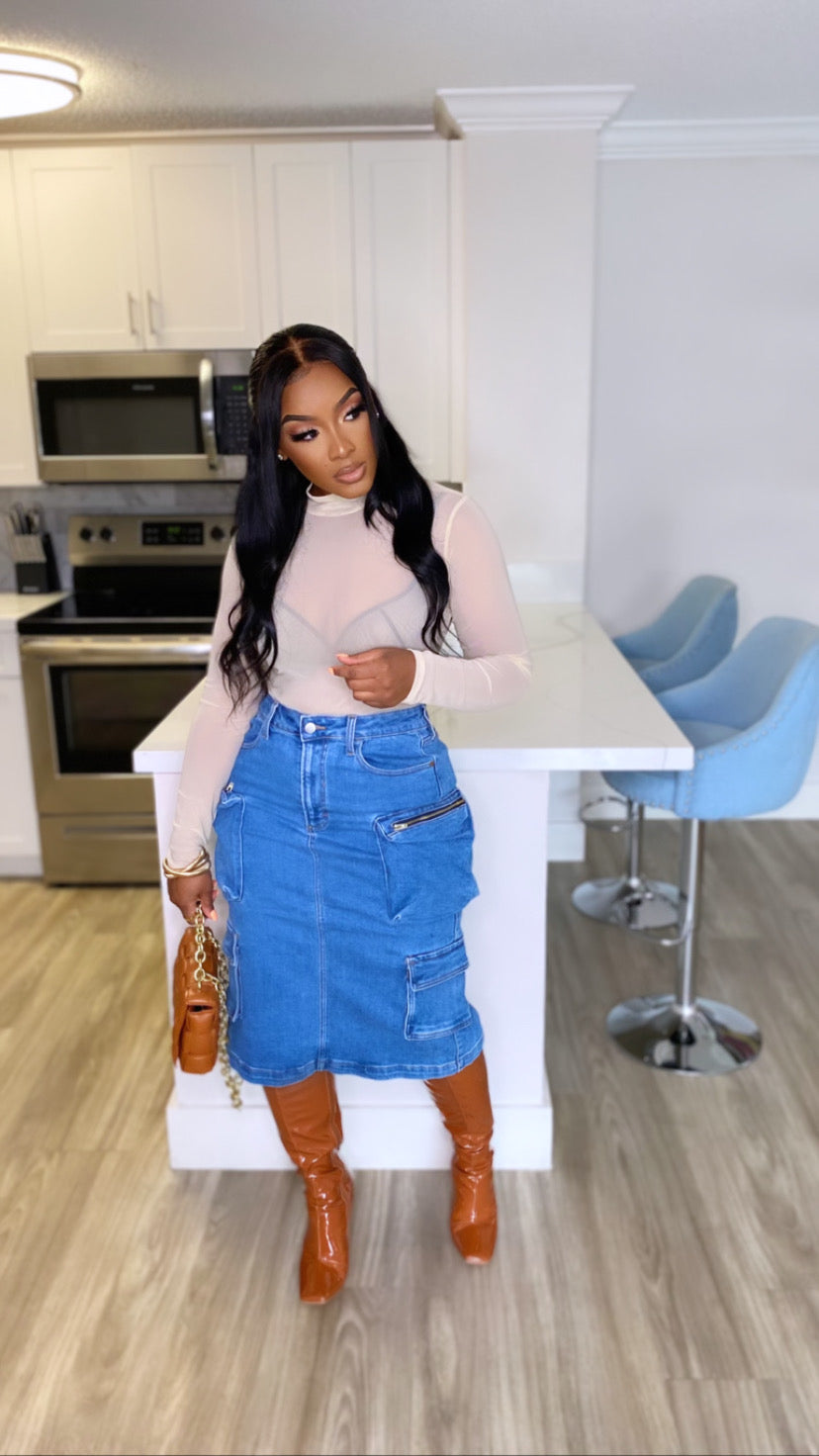 Denia Cargo Skirt