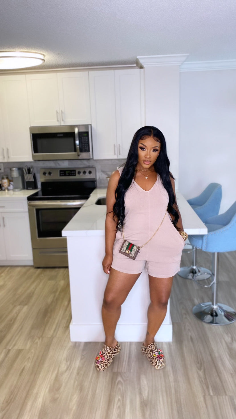 Shani Romper (Tan)