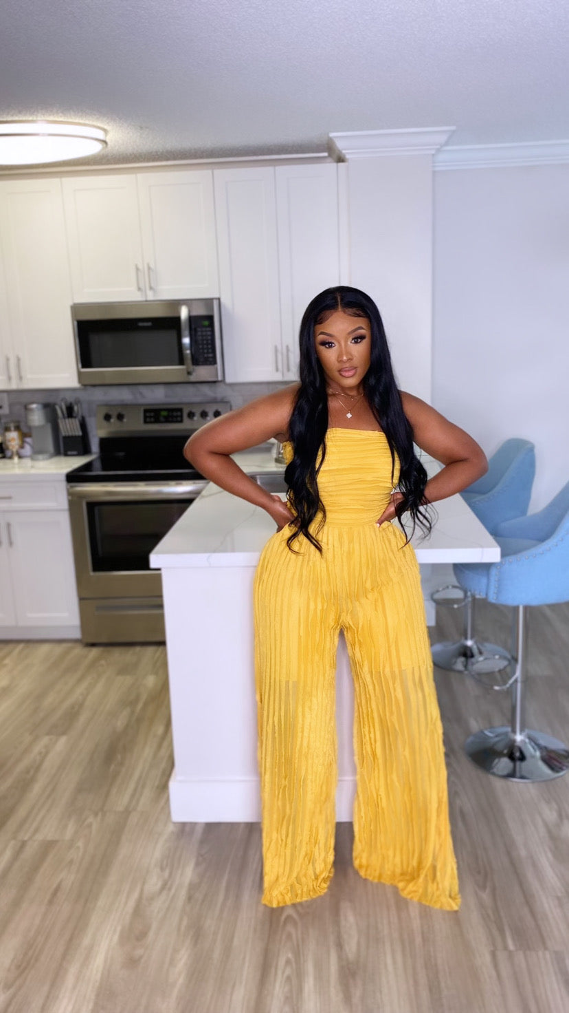 Breanne Jumpsuit (Mustard)