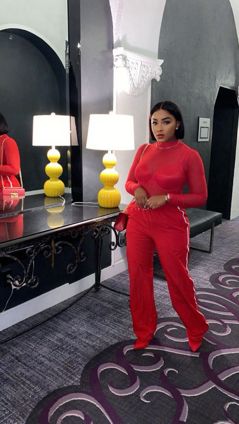 Alyssa Bodysuit (Red)