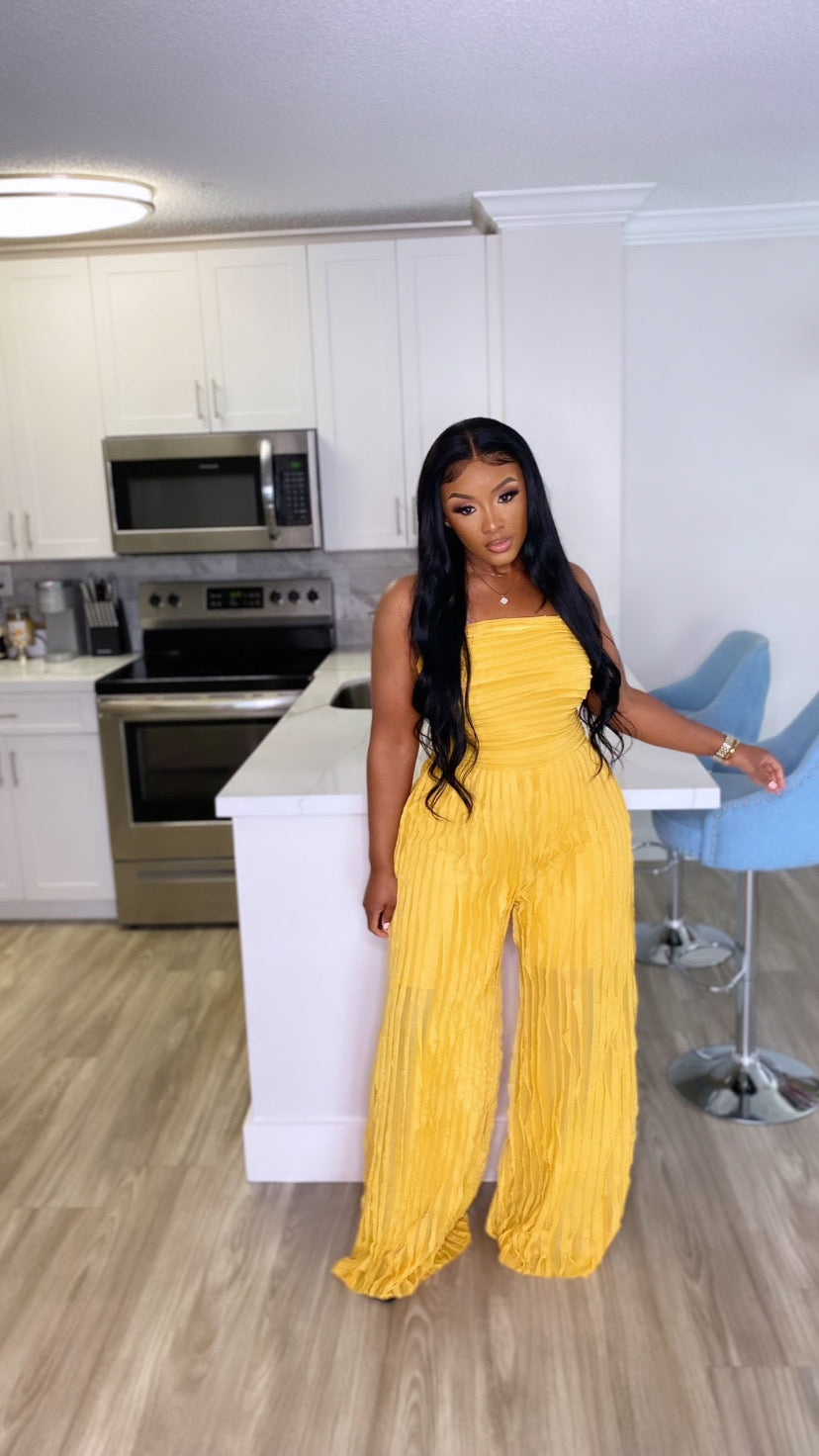 Breanne Jumpsuit (Mustard)