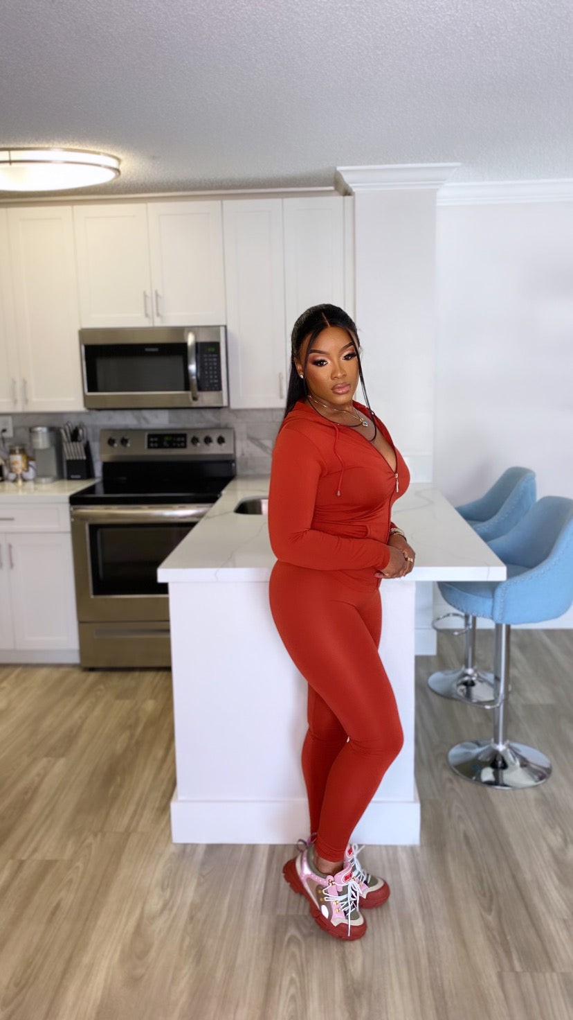 Baesic Leggings Set (Brick)