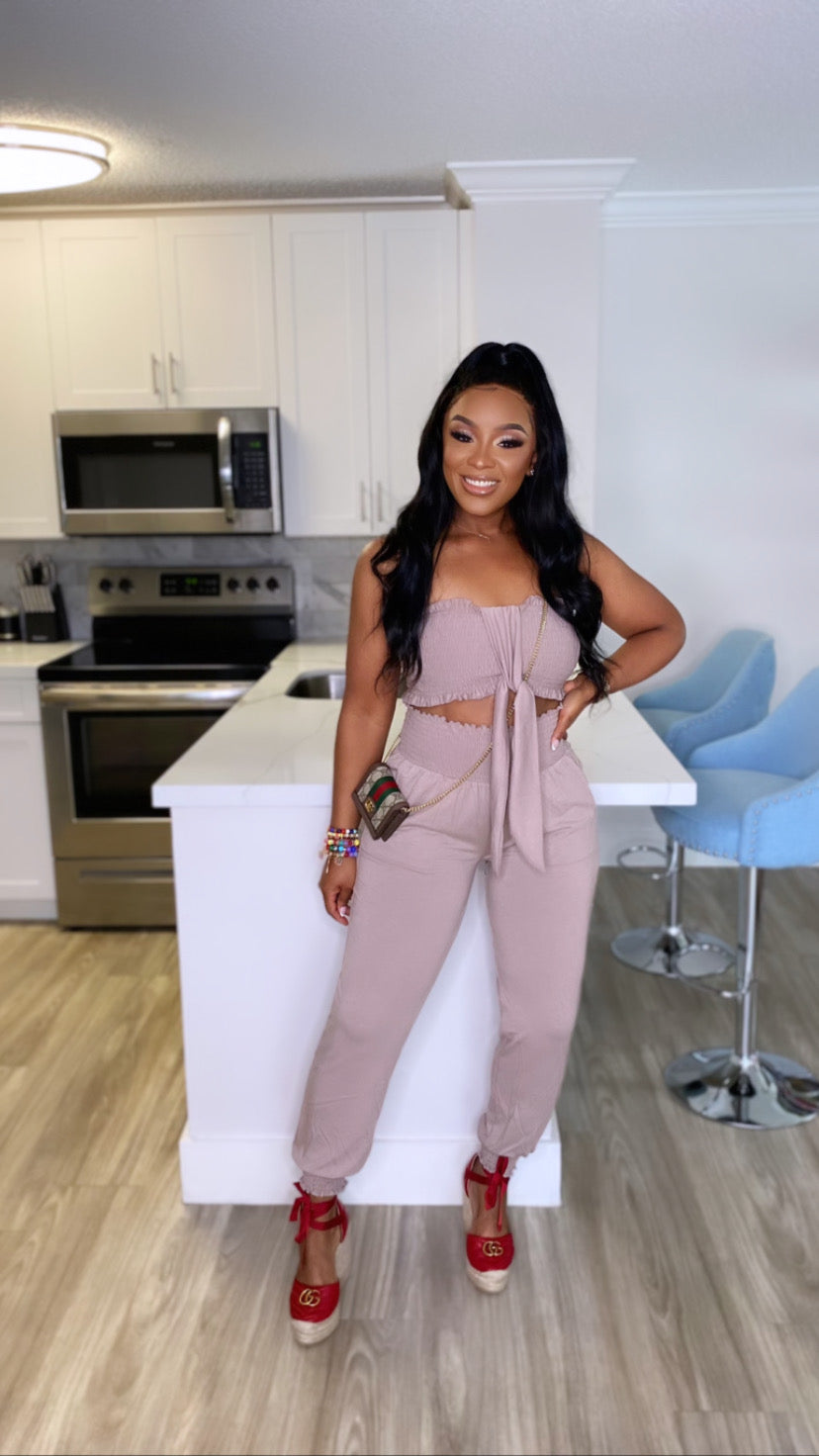 Nina Jogger Set (Mocha)