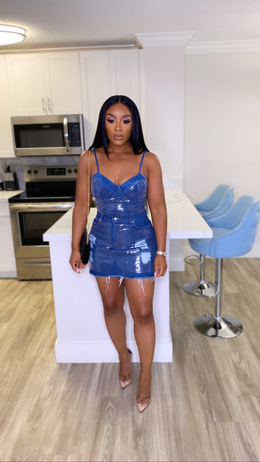 Denim Daze Skirt Set