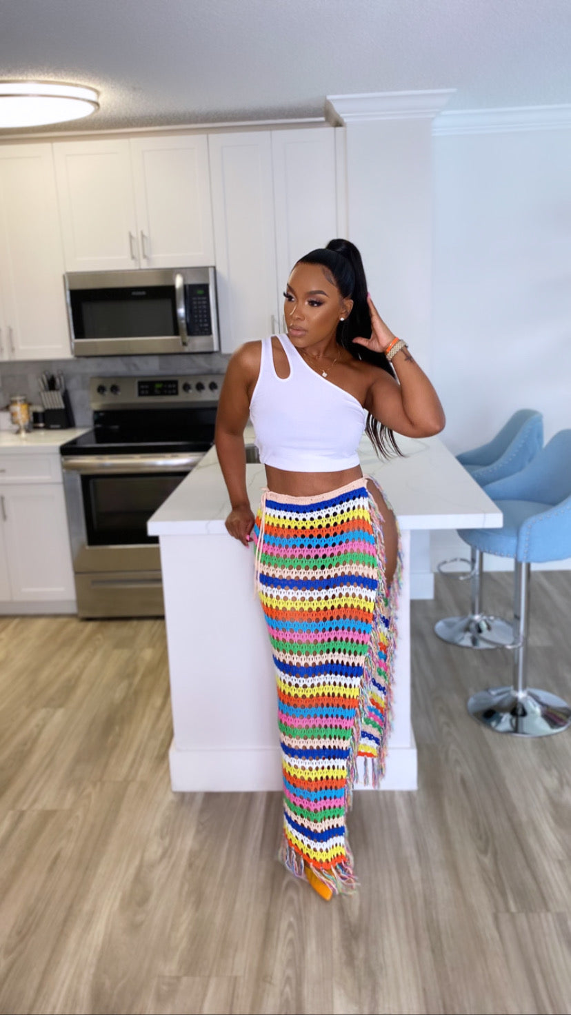 Beach Babe Knitted Skirt