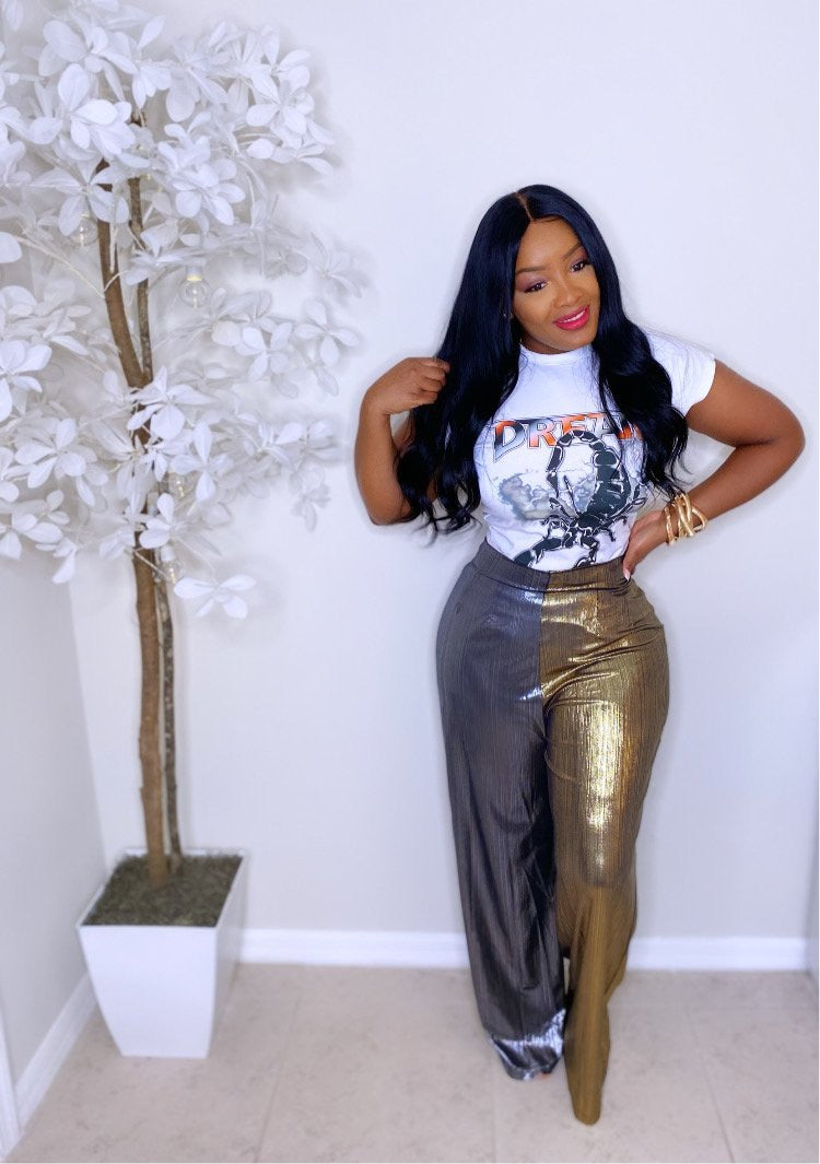 Shimmer Down Pants