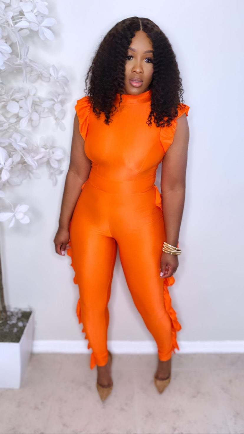 Giselle Jumpsuit (Orange)