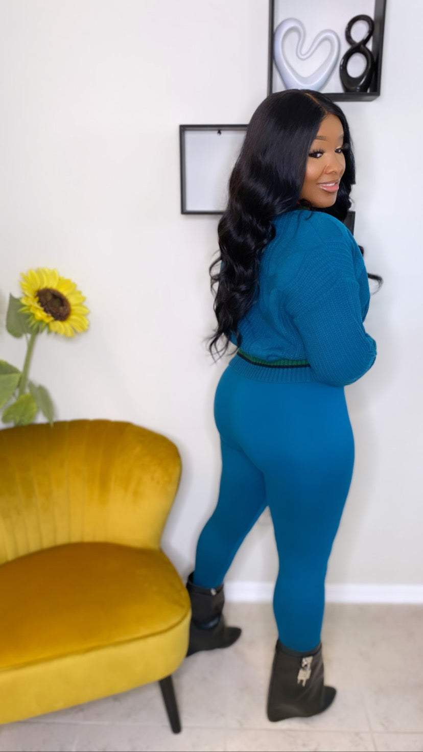 Paige Leggings Set (Teal)
