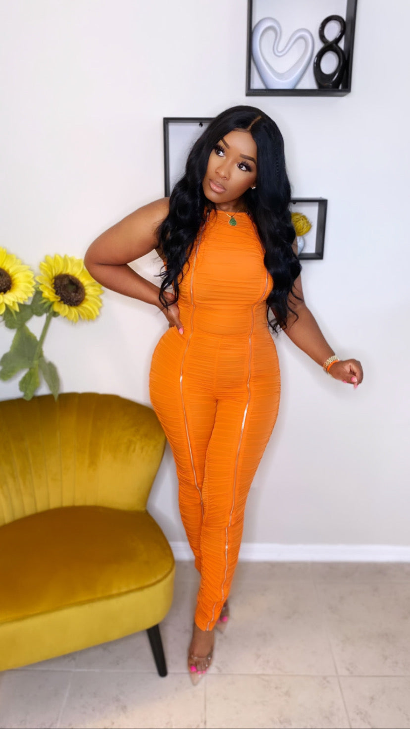 Roxxi Jumpsuit (Orange)