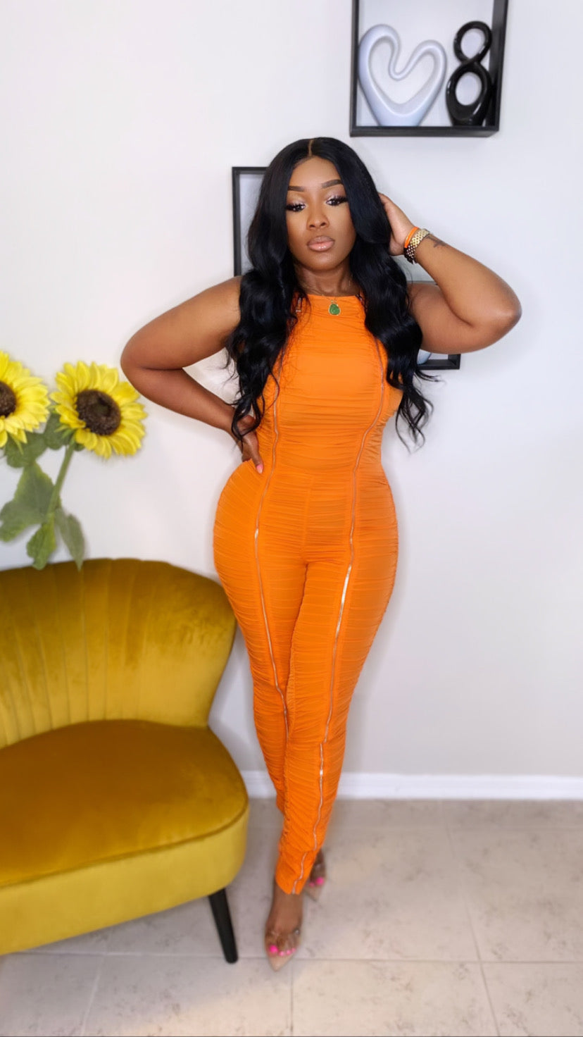 Roxxi Jumpsuit (Orange)