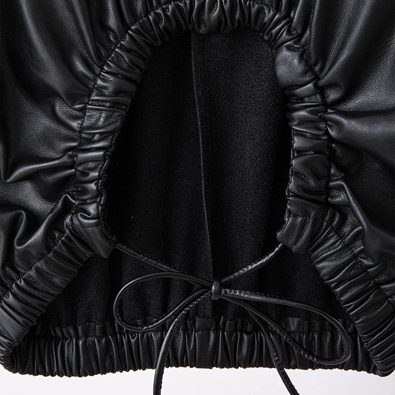 Kiana Leather Crop Top
