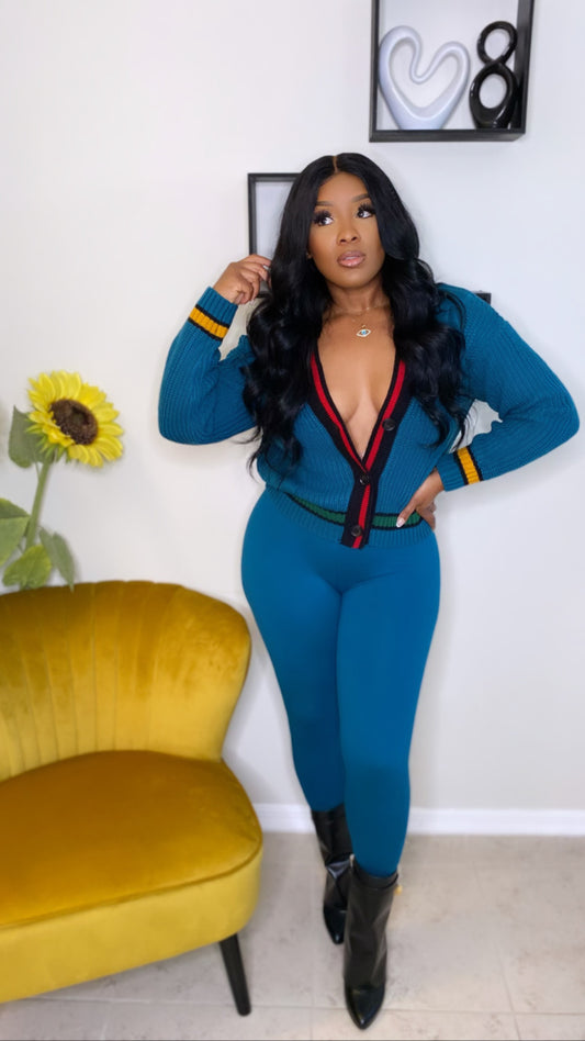 Paige Leggings Set (Teal)