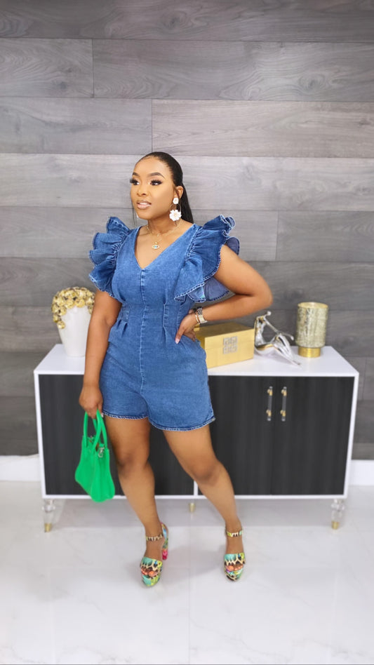 Althina Denim Romper